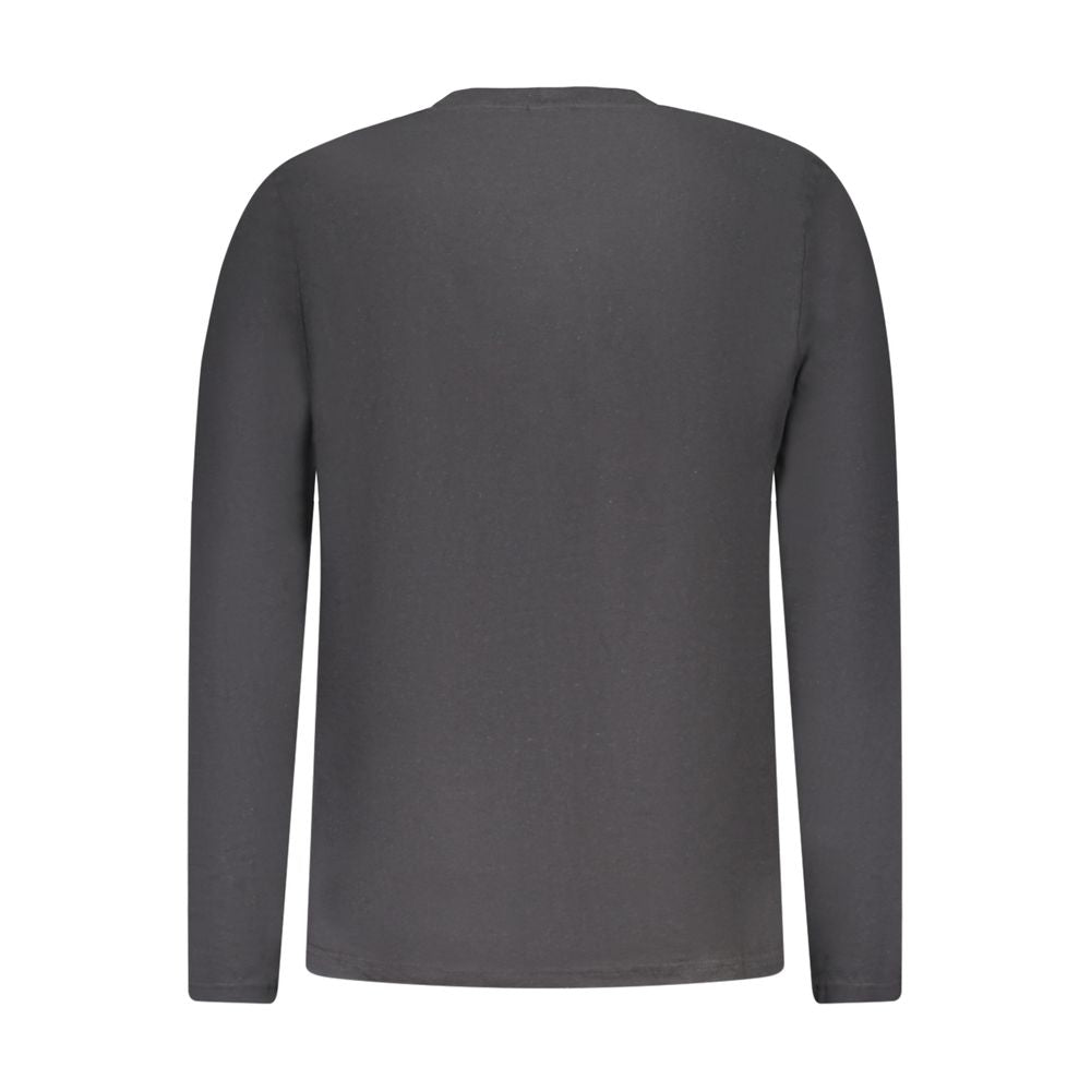 North Sails Black Cotton Long-Sleeved T-Shirt