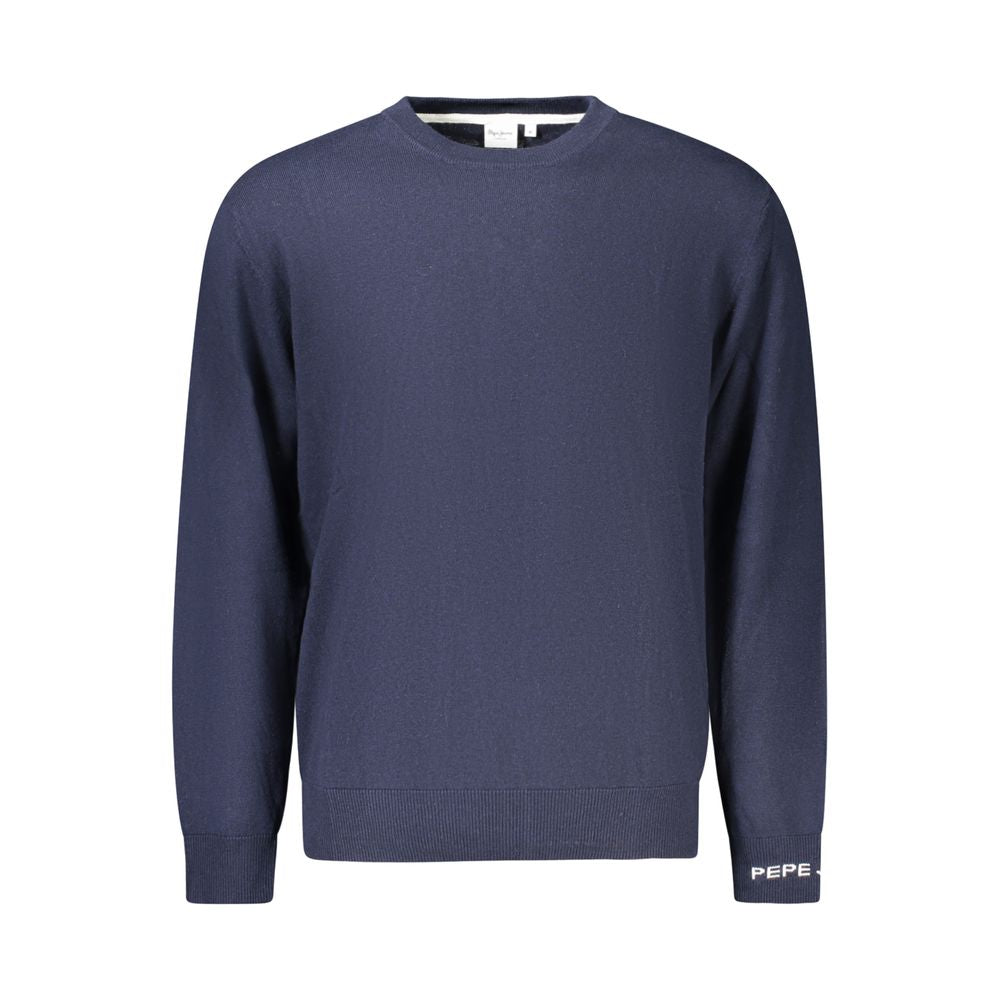 Pepe Jeans Blue Cotton Sweater - Effortless Style and Comfort