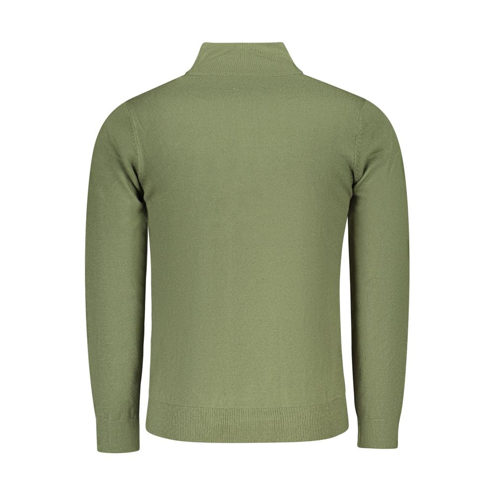 North Sails Green Nylon Sweater - Performance Half Zip