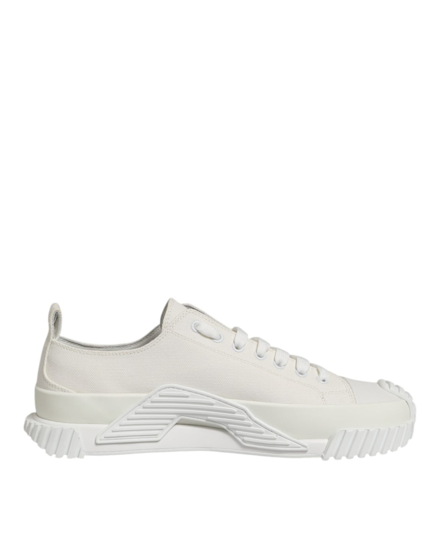 Dolce & Gabbana White Cotton NS1 Low Top Sneakers