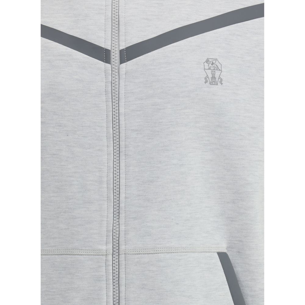 Brunello Cucinelli Logoed High Collar Hoodie