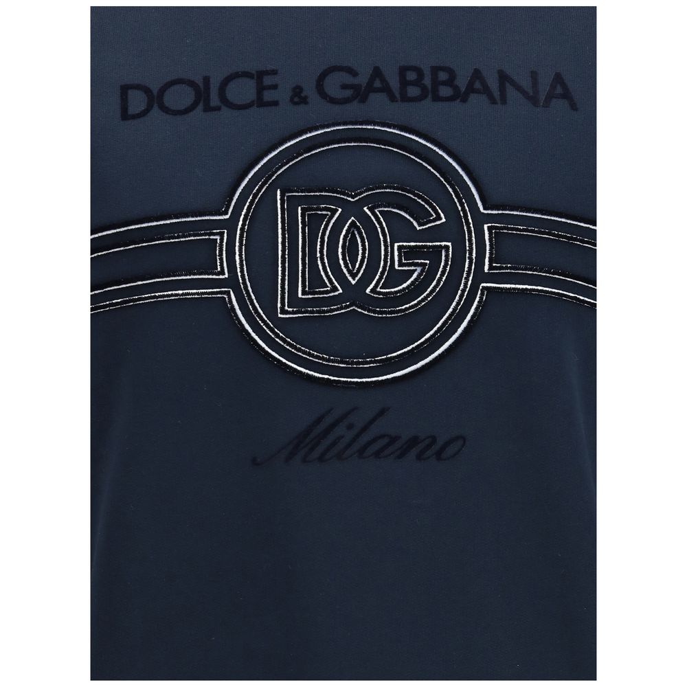 Dolce & Gabbana Jersey Sweatshirt with Embroidery