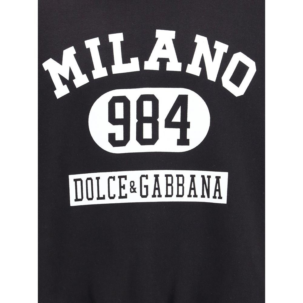 Dolce & Gabbana Cotton Hoodie with Print