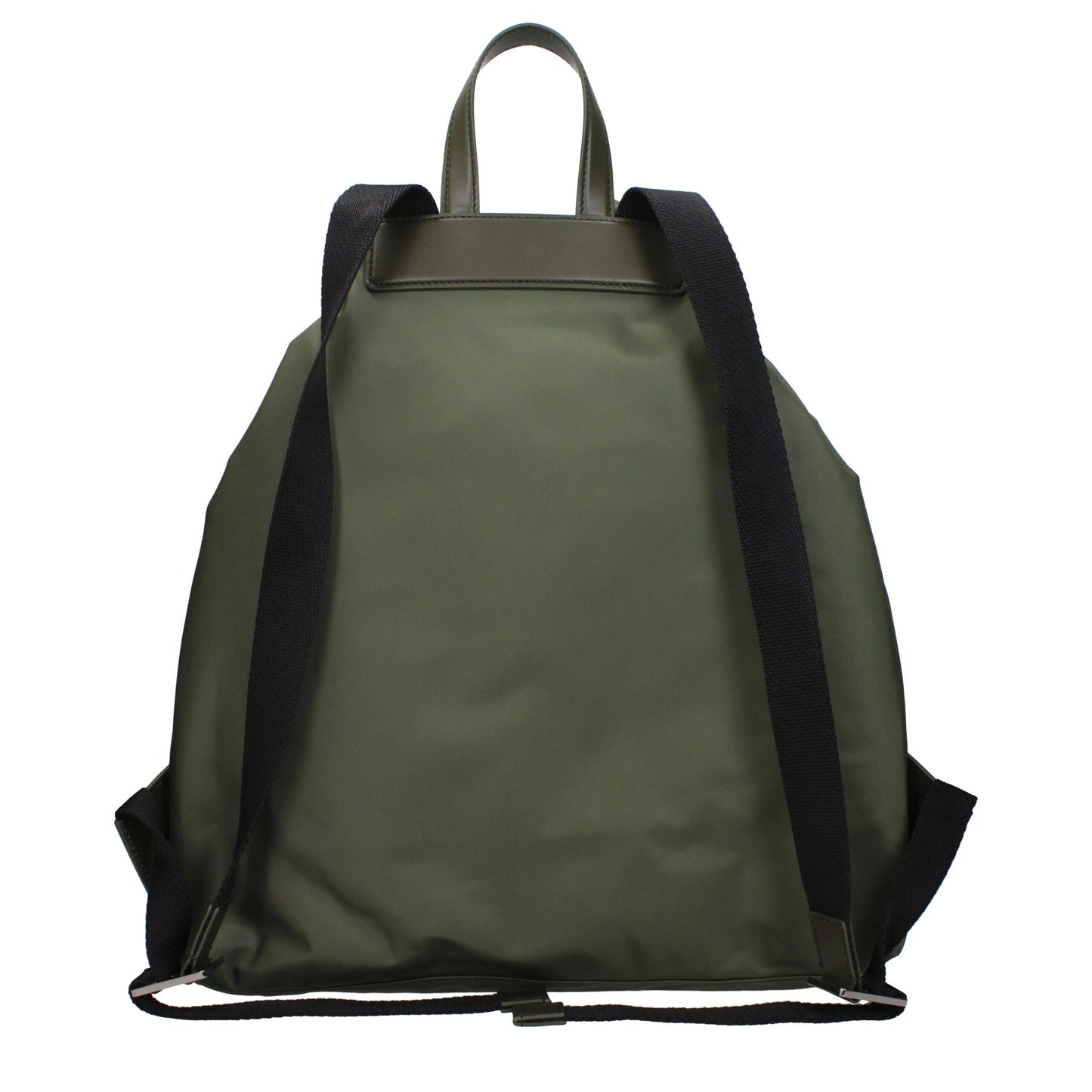 Dolce & Gabbana Green Nylon Drawstring Backpack