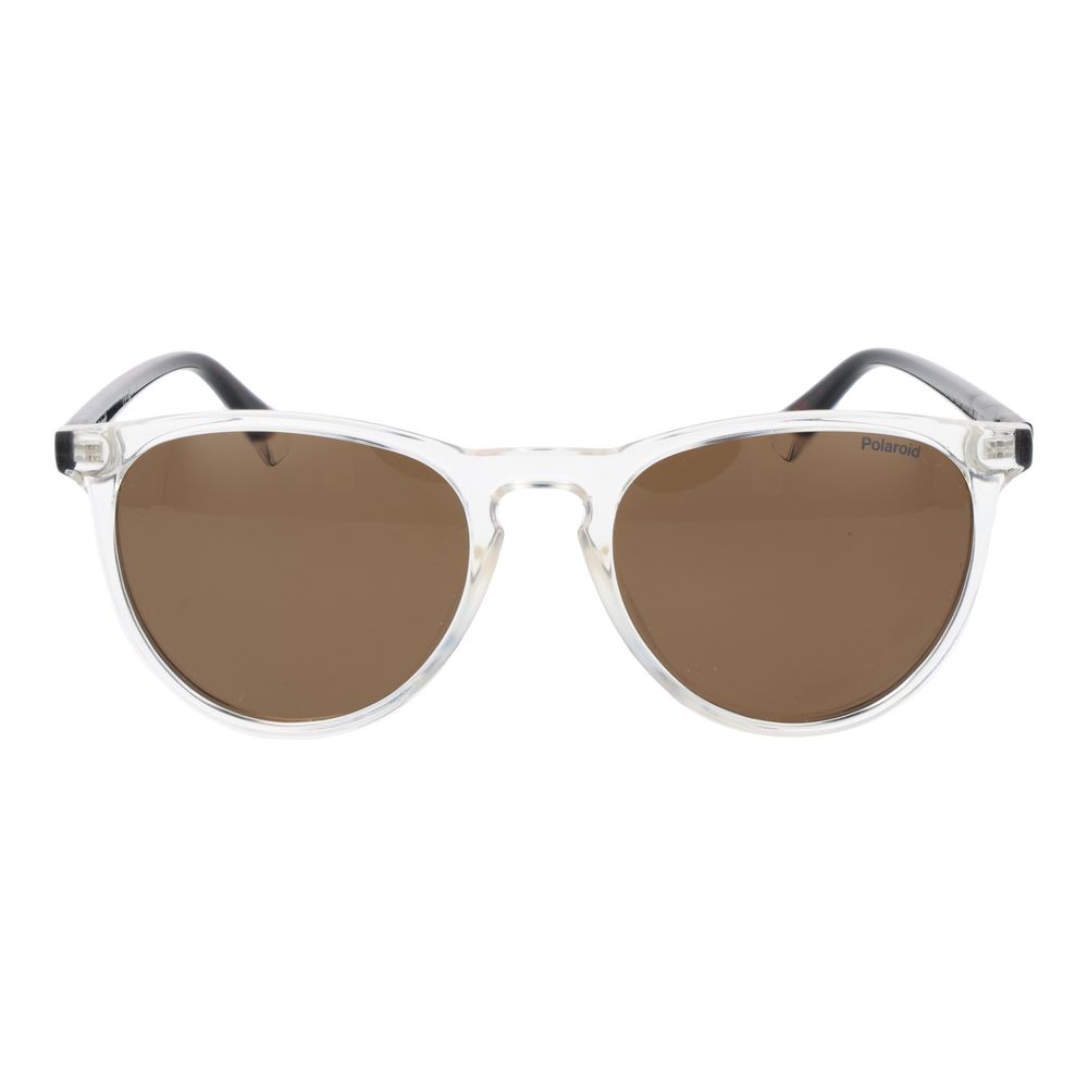 Polaroid Women's Sunglasses – Transparent Frame, Bronze Polarized Lenses