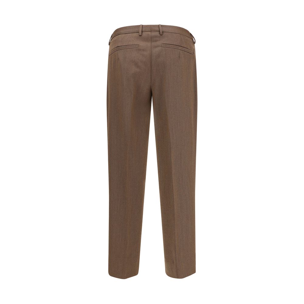 ZEGNA Tailored Trousers in Brown - Classic Elegance Meets Contemporary Style