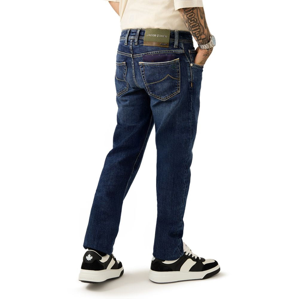 Jacob Cohen Limited Edition Blue Cotton Skinny Jean
