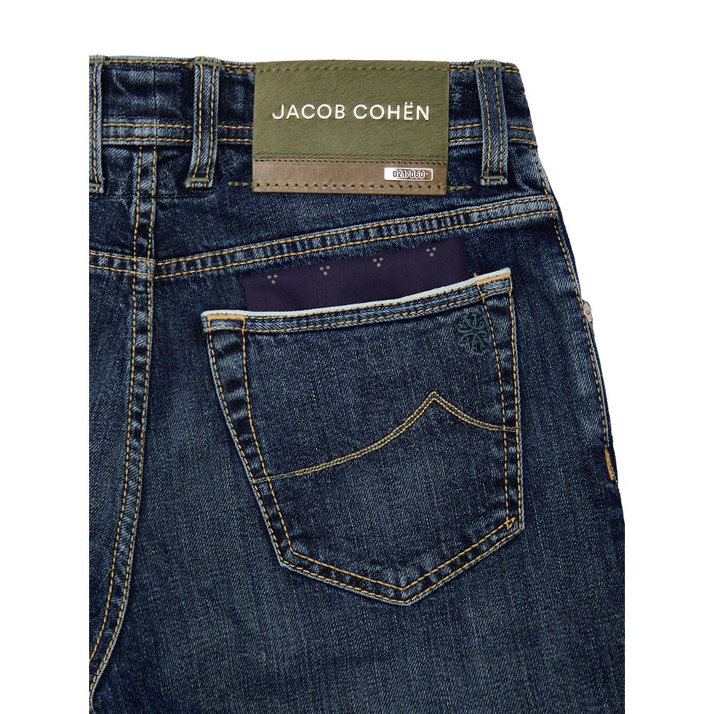 Jacob Cohen Limited Edition Blue Cotton Skinny Jean