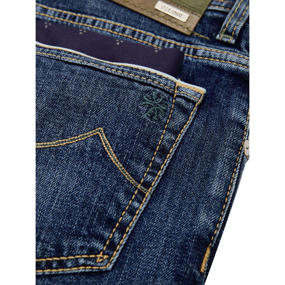 Jacob Cohen Limited Edition Blue Cotton Skinny Jean