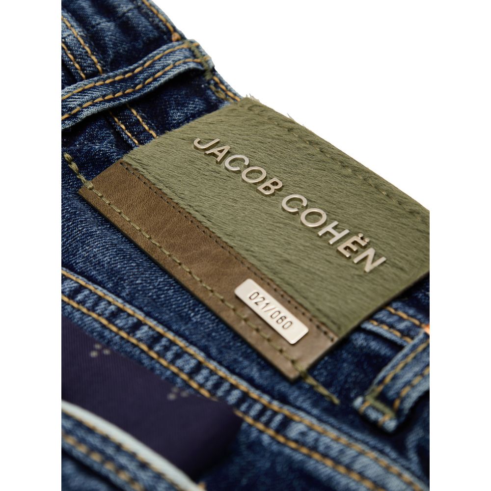 Jacob Cohen Limited Edition Blue Cotton Skinny Jean
