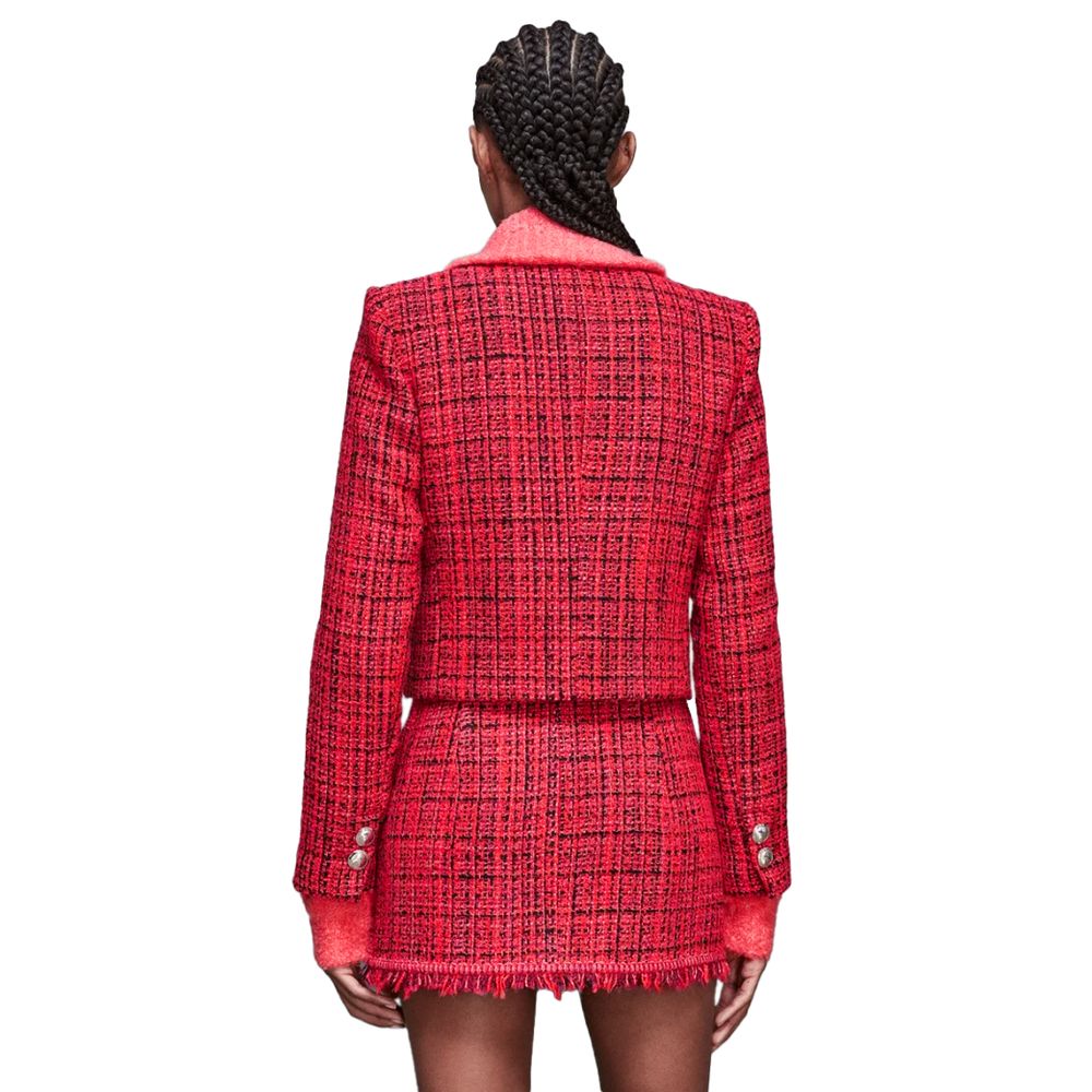 Patrizia Pepe Red Tweed Blazer