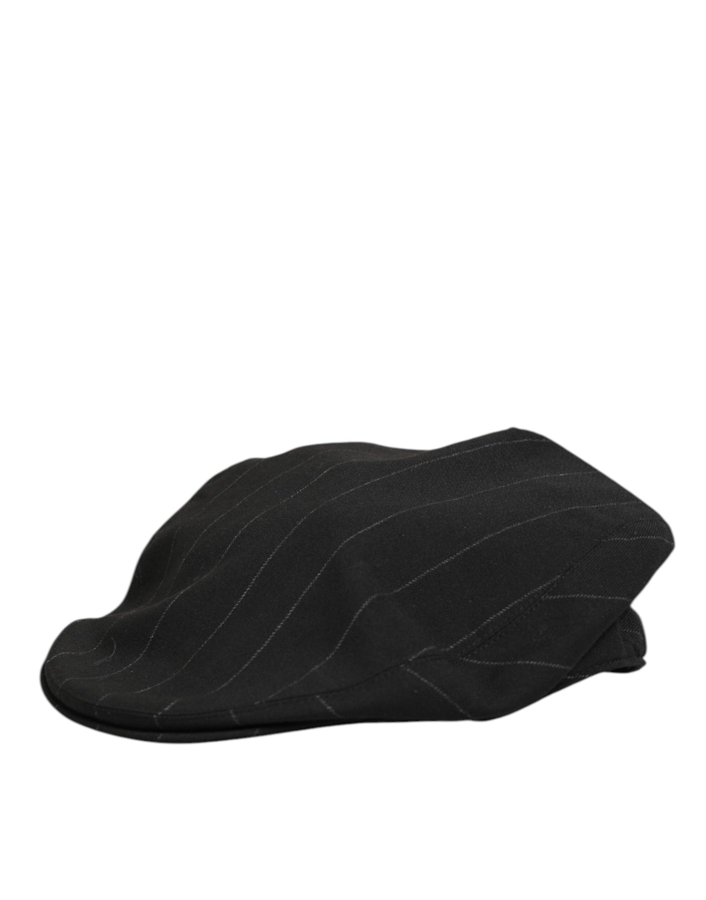 Dolce & Gabbana Black Polyester Newsboy Cap