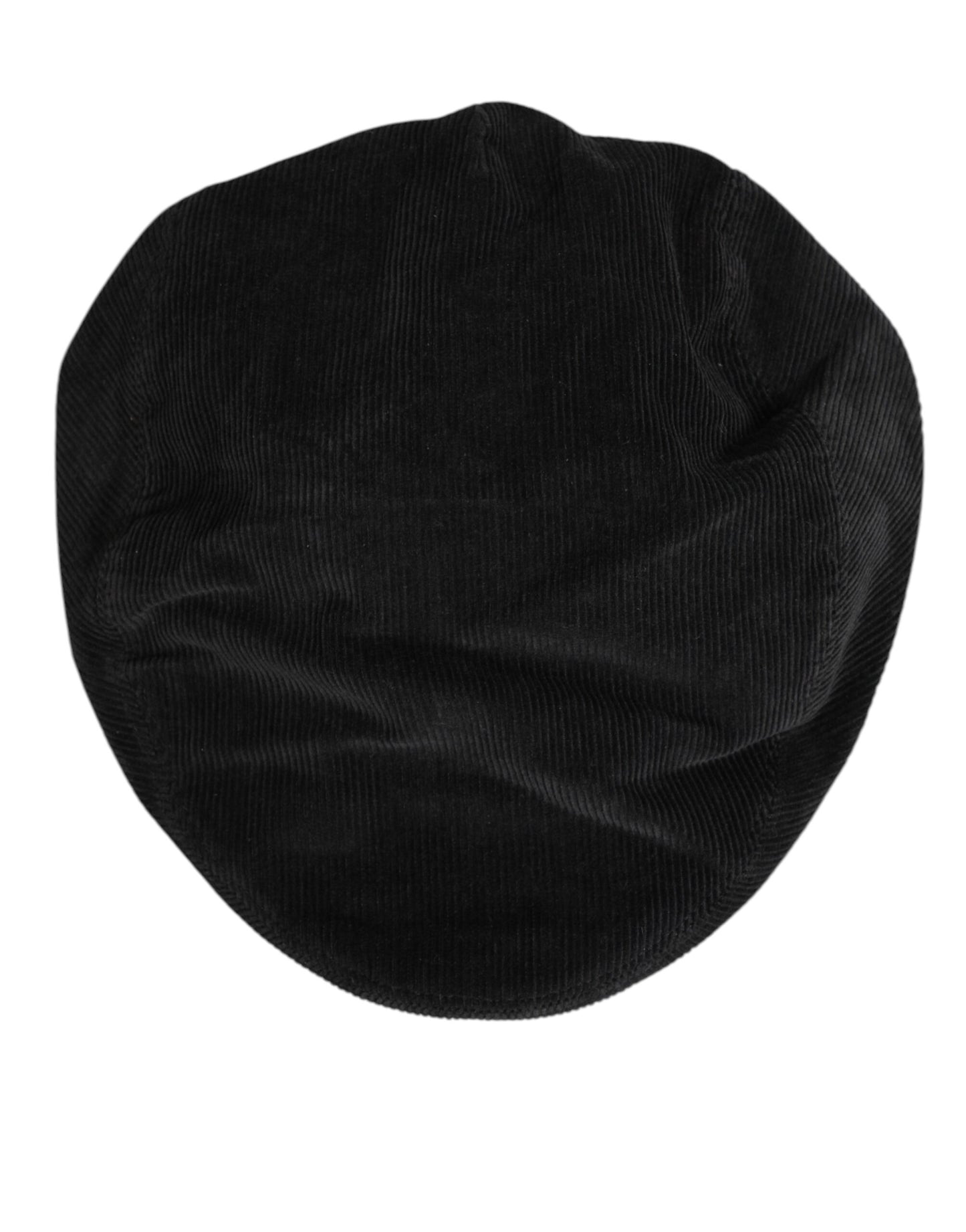 Dolce & Gabbana Black Cotton DG Logo Newsboy Cap