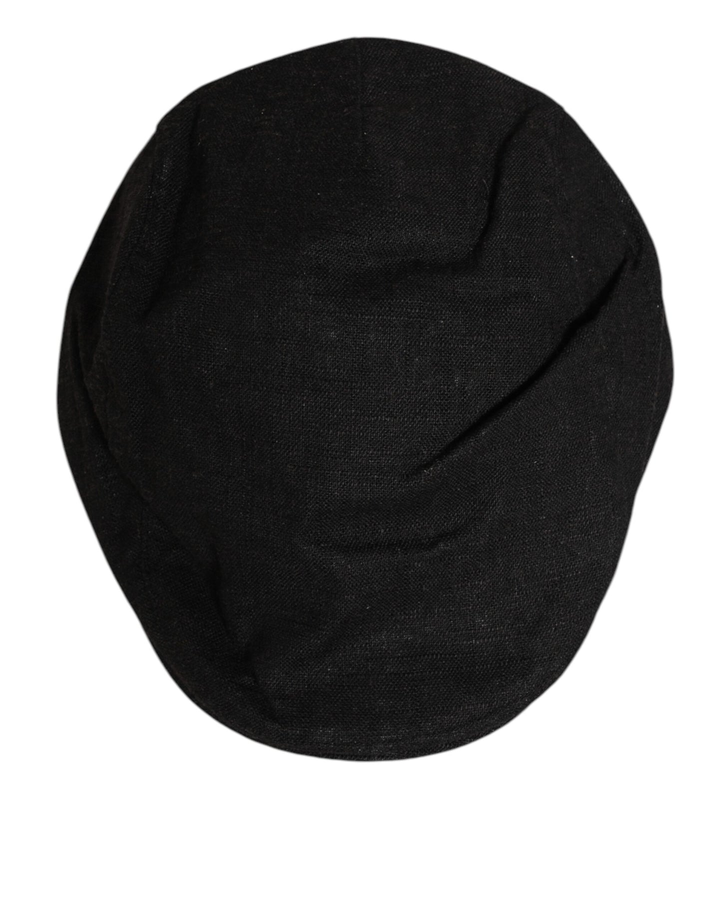 Dolce & Gabbana Black Cotton DG Logo Newsboy Cap