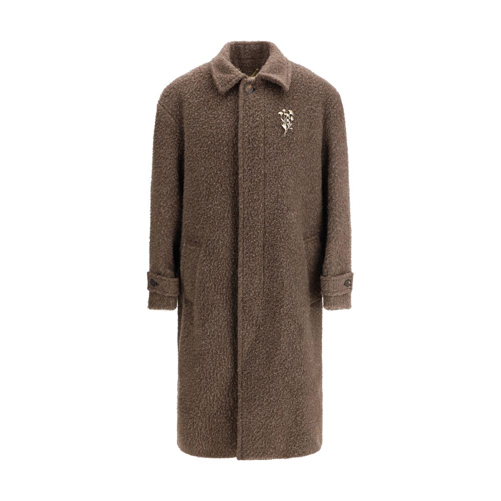 Golden Goose Journey Brown Single-breasted Coat for Men