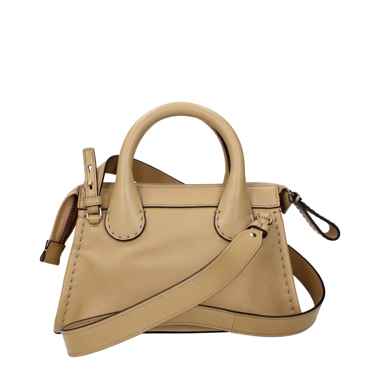 Chloé Beige Leather Edith Satchel Handbag