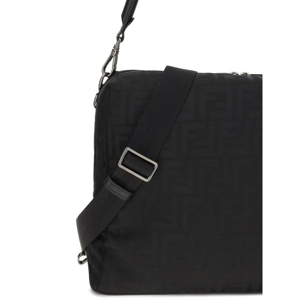 Fendi Lui Large Black Polyamide Shoulder Bag