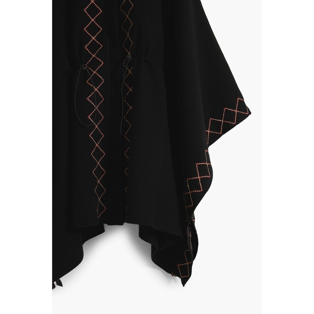 Desigual Aldama Black Poncho for Women