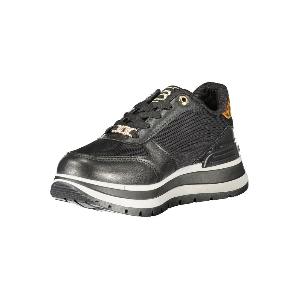 Laura Biagiotti Black Polyester Sneakers