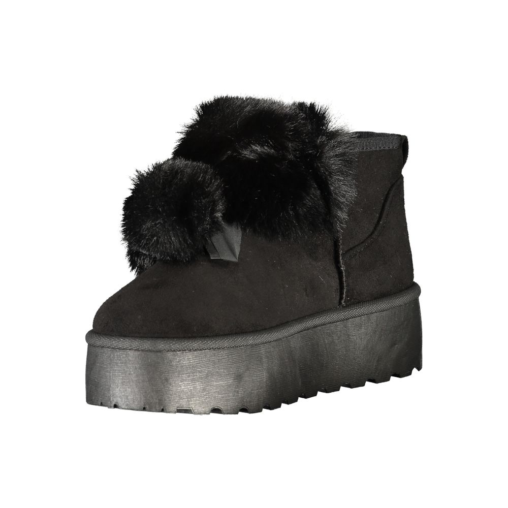 Laura Biagiotti Black Polyester Women Boot