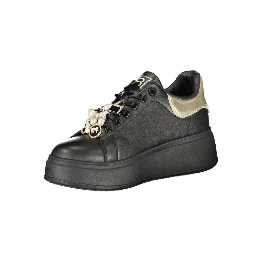 Laura Biagiotti Black Polyester Sneaker - Stylish Urban Footwear