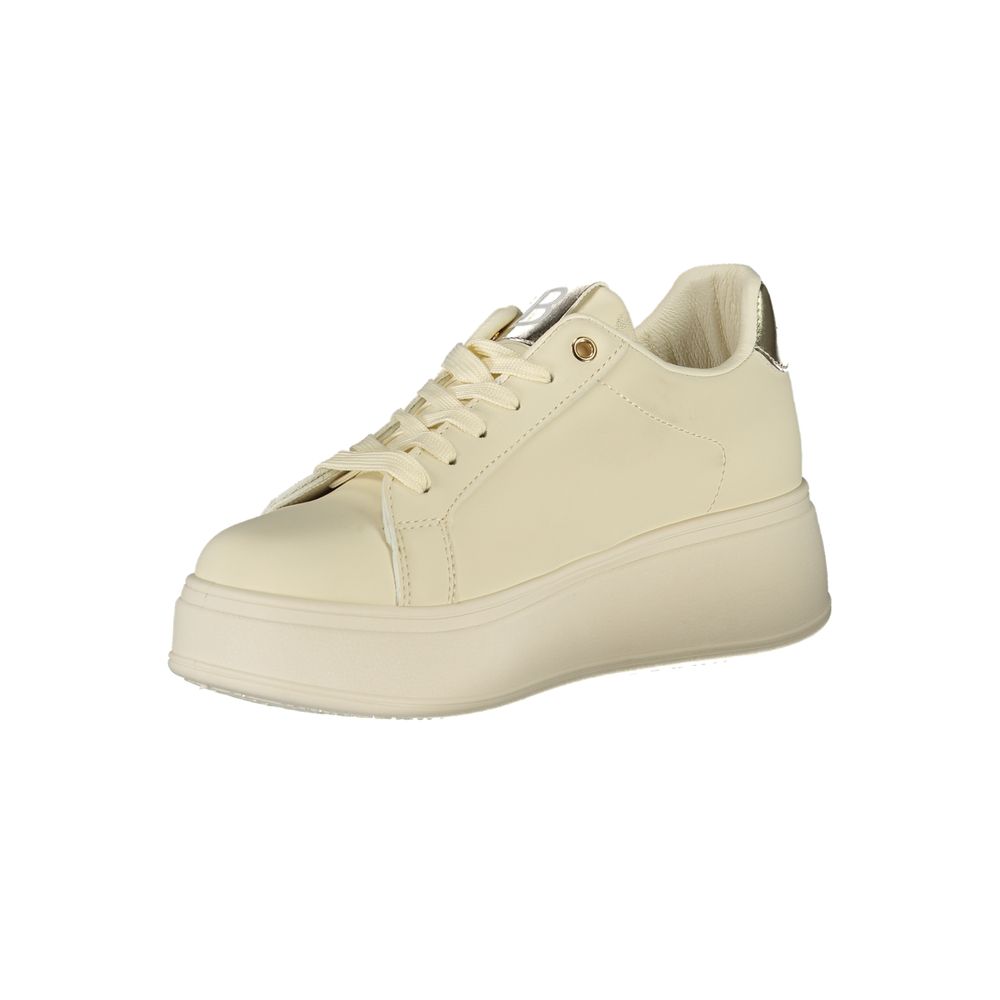 Laura Biagiotti Beige Polyester Women Sneaker