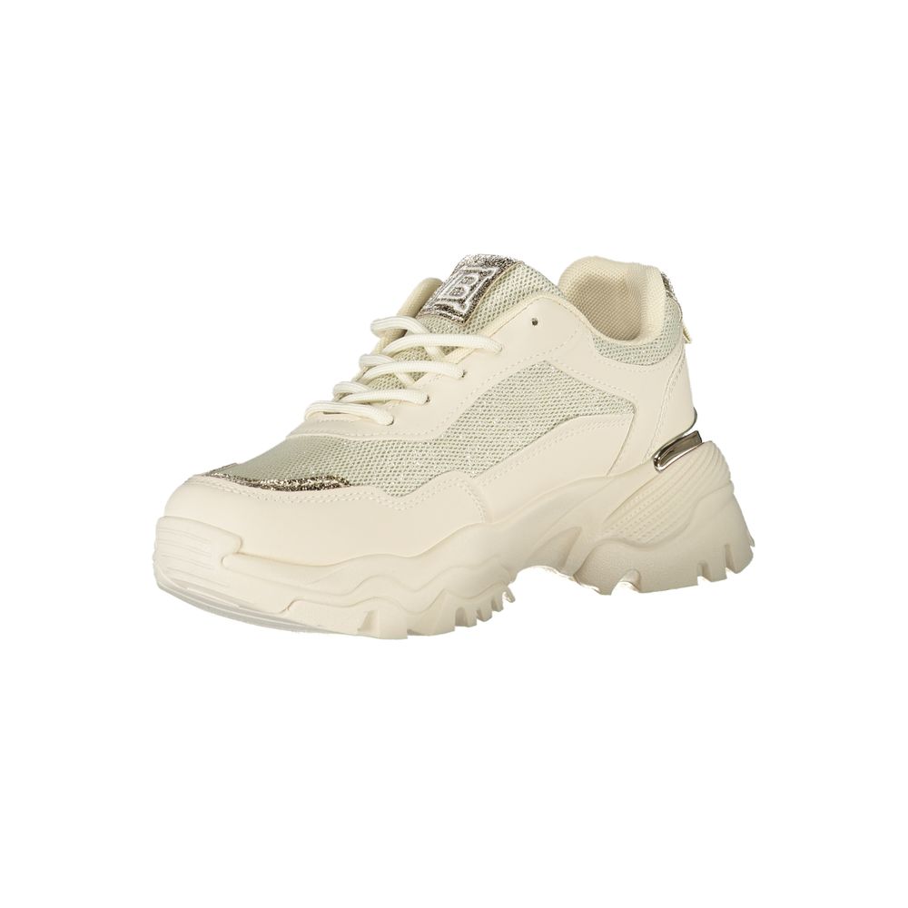 Laura Biagiotti Beige Polyester Women's Sneaker