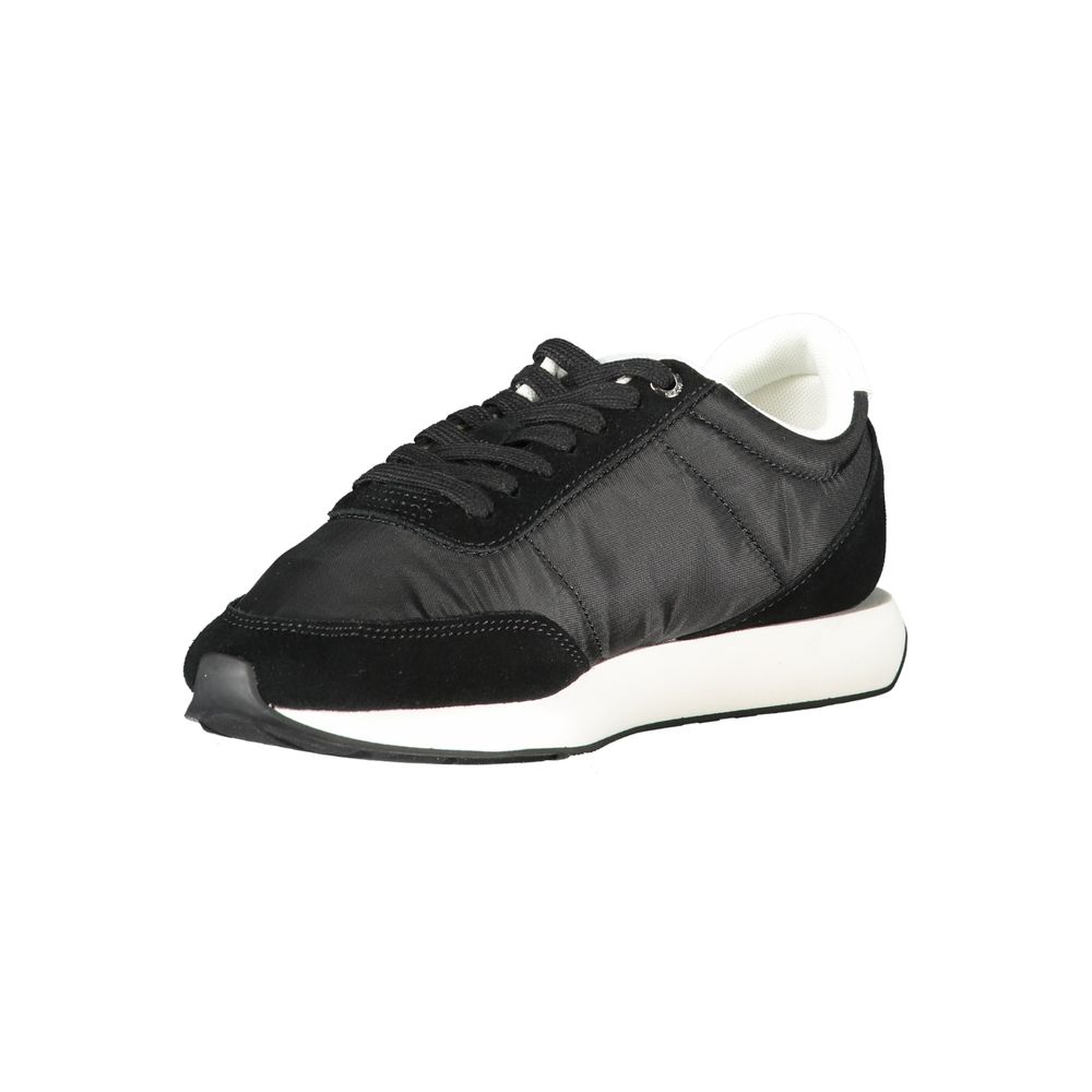 Calvin Klein Black Polyester Sneakers: Modern Essential Footwear