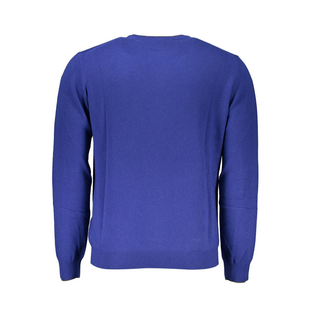 Harmont & Blaine Blue Fabric Sweater - Stylish Comfort Redefined