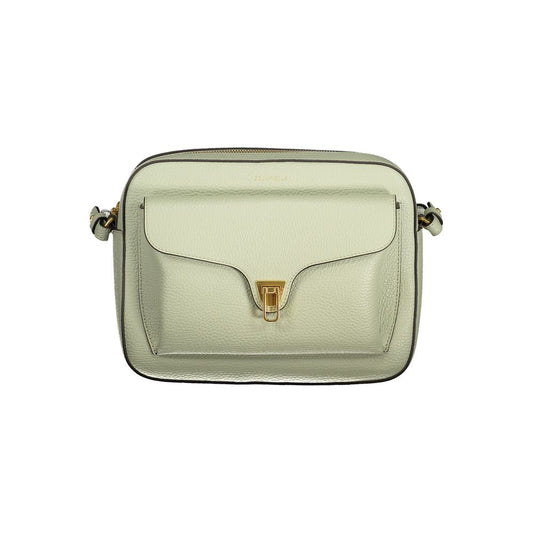 Coccinelle Green Leather Handbag: Elevate Your Everyday Elegance