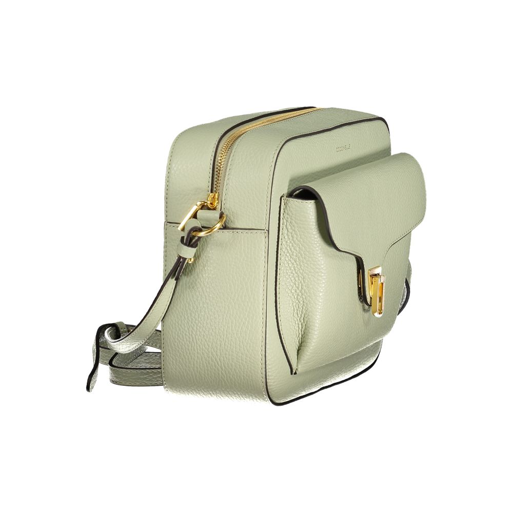 Coccinelle Green Leather Handbag: Elevate Your Everyday Elegance