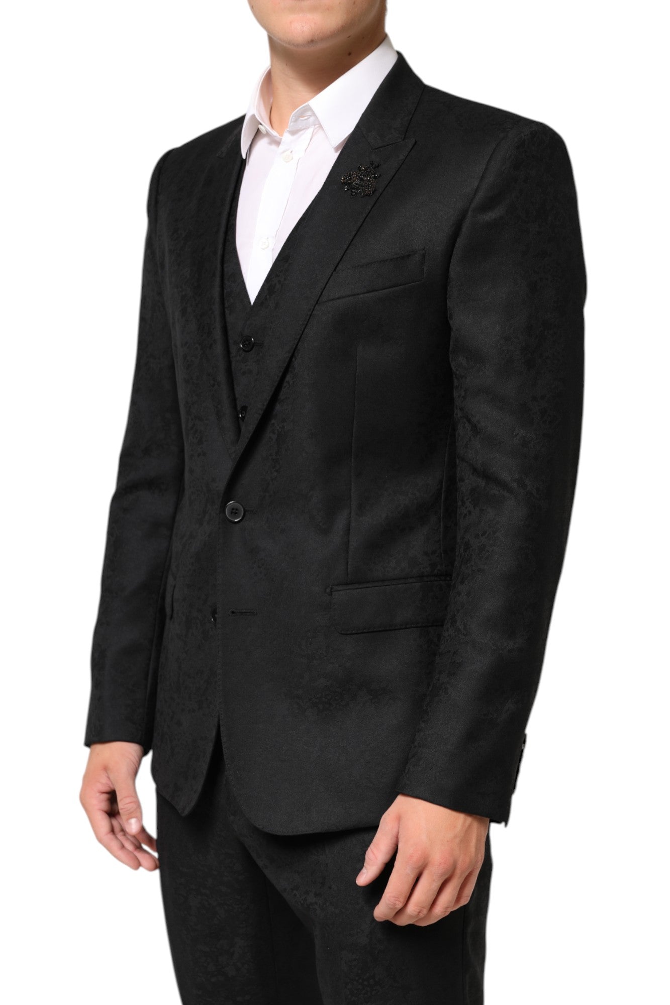 Dolce & Gabbana Black MARTINI 2 Buttons 3 Piece Suit
