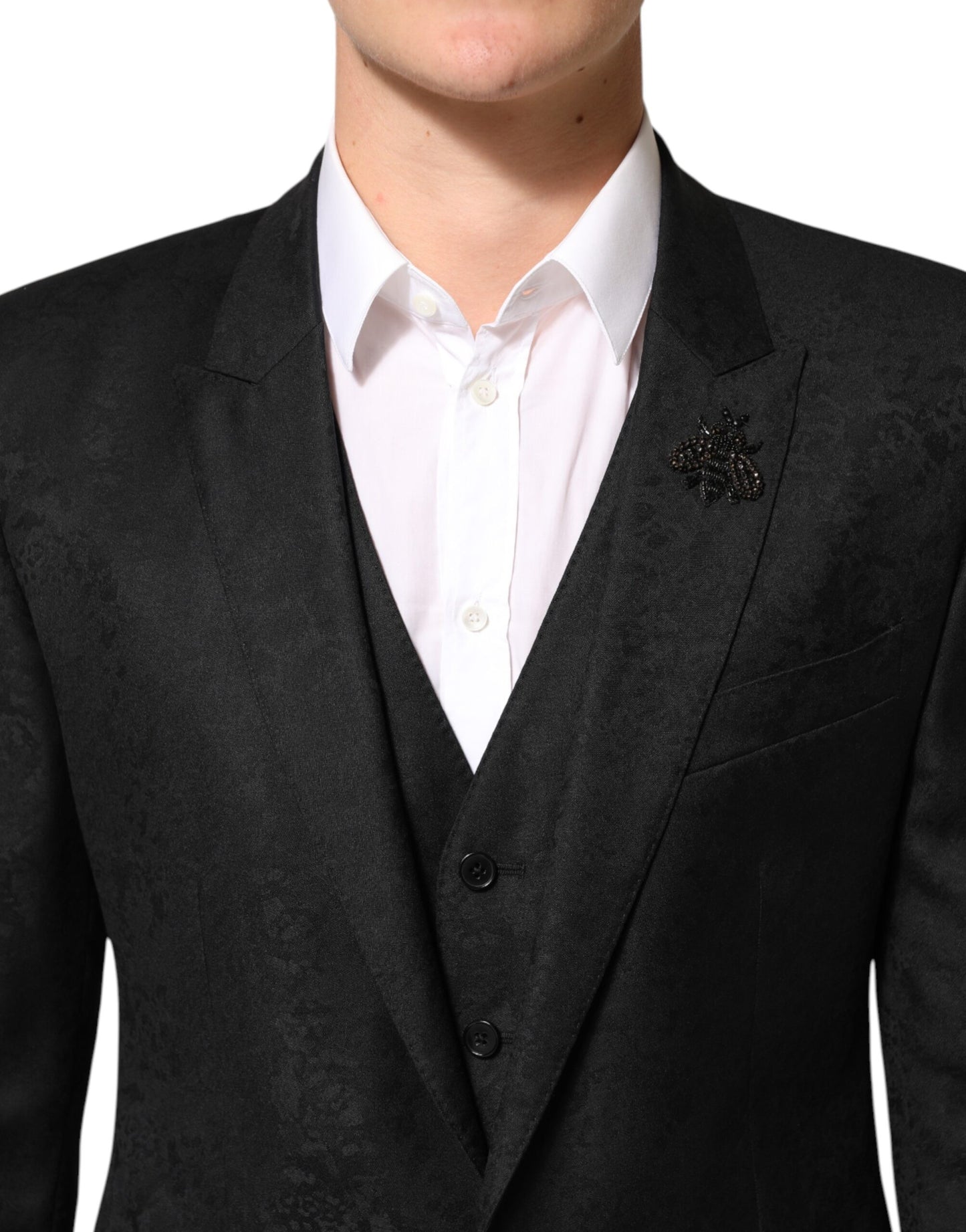 Dolce & Gabbana Black MARTINI 2 Buttons 3 Piece Suit