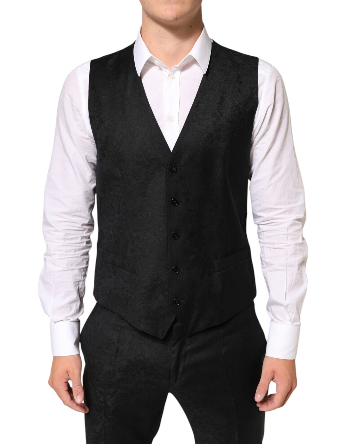 Dolce & Gabbana Black MARTINI 2 Buttons 3 Piece Suit