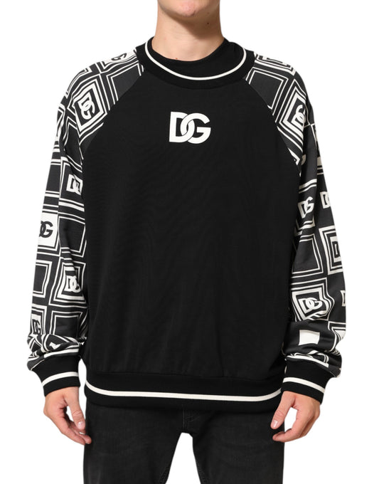 Dolce & Gabbana Black Magnificent DG Logo Sweatshirt