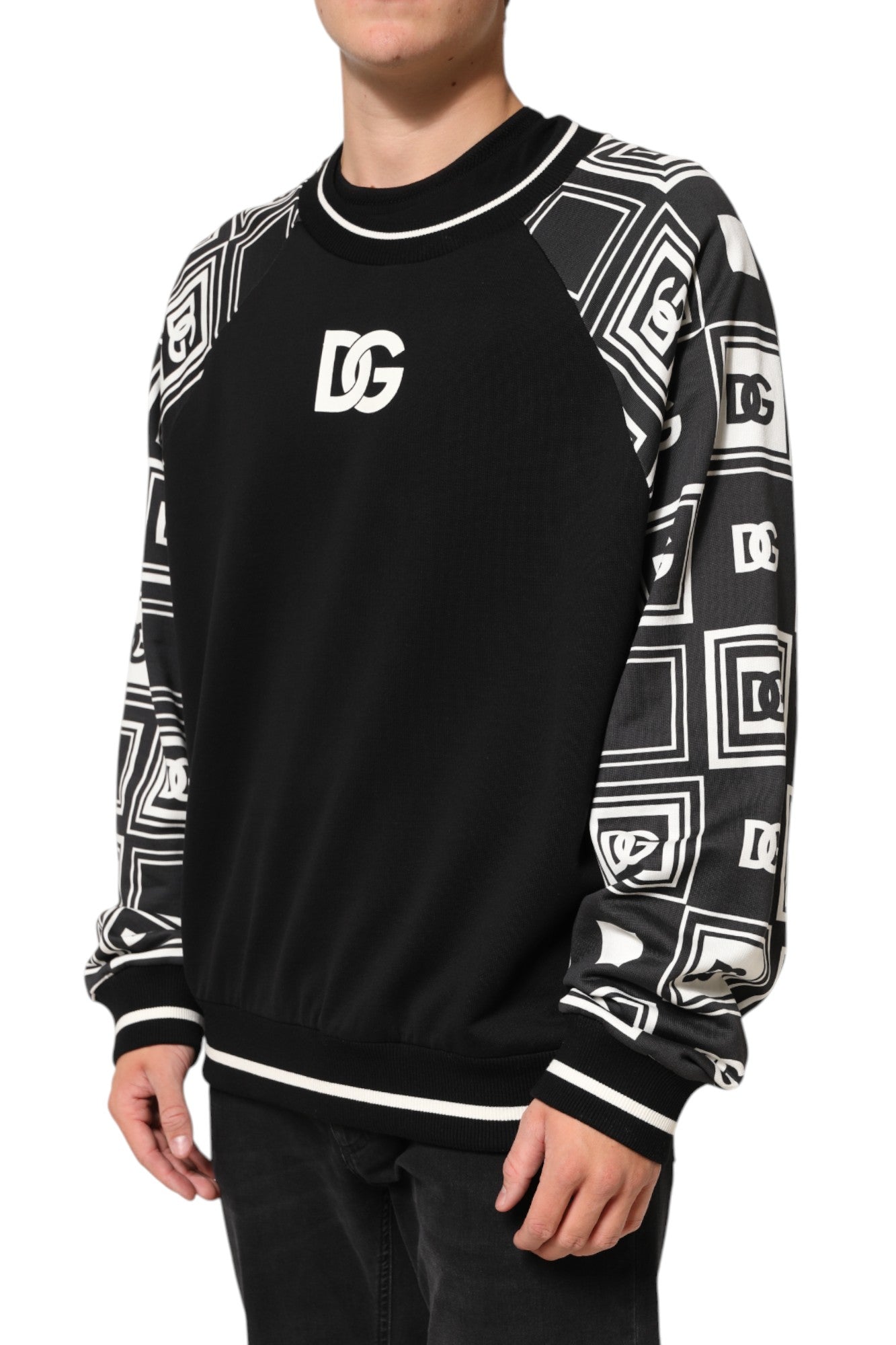 Dolce & Gabbana Black Magnificent DG Logo Sweatshirt