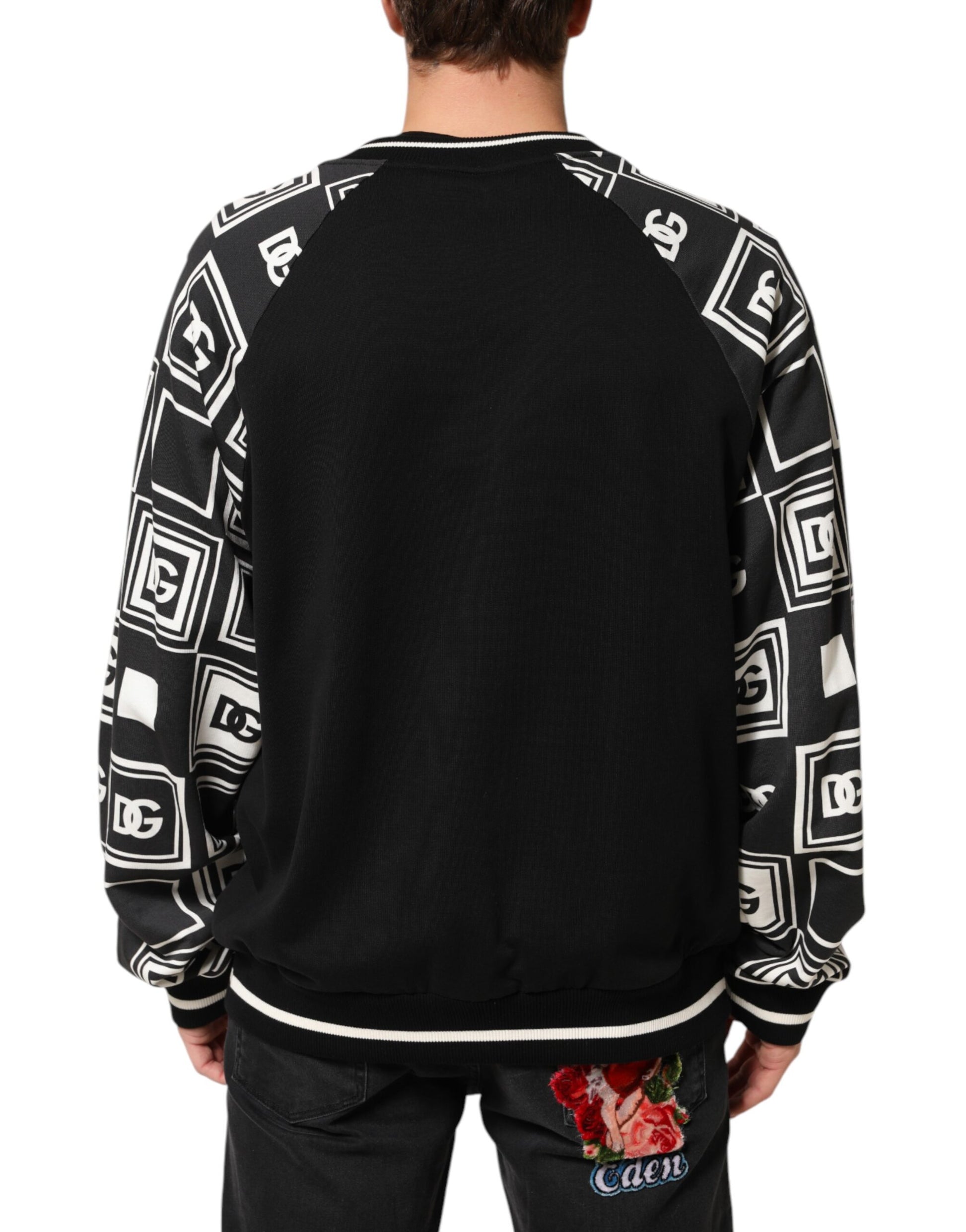 Dolce & Gabbana Black Magnificent DG Logo Sweatshirt