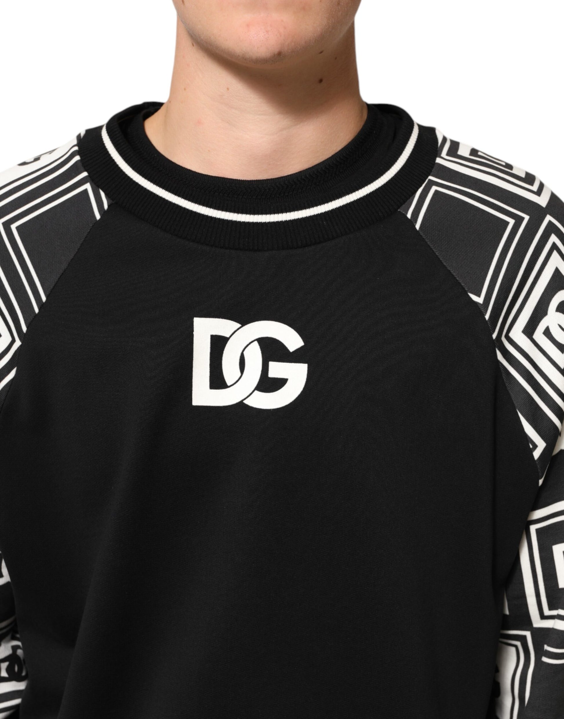 Dolce & Gabbana Black Magnificent DG Logo Sweatshirt