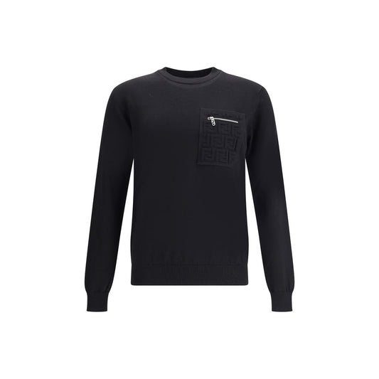 Fendi Virgin Wool Sweater with Pocket