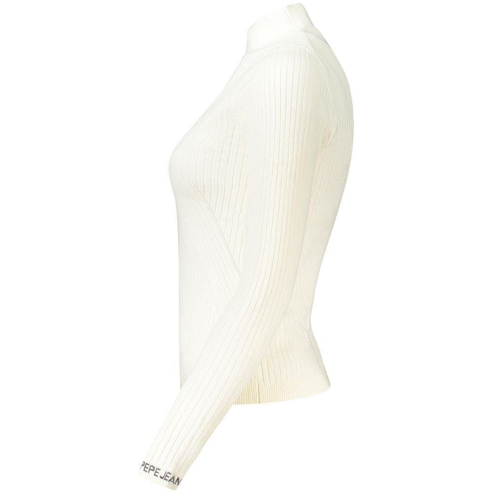 Pepe Jeans White Cotton Women Sweater