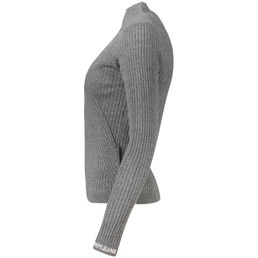 Pepe Jeans Gray Cotton Women Sweater