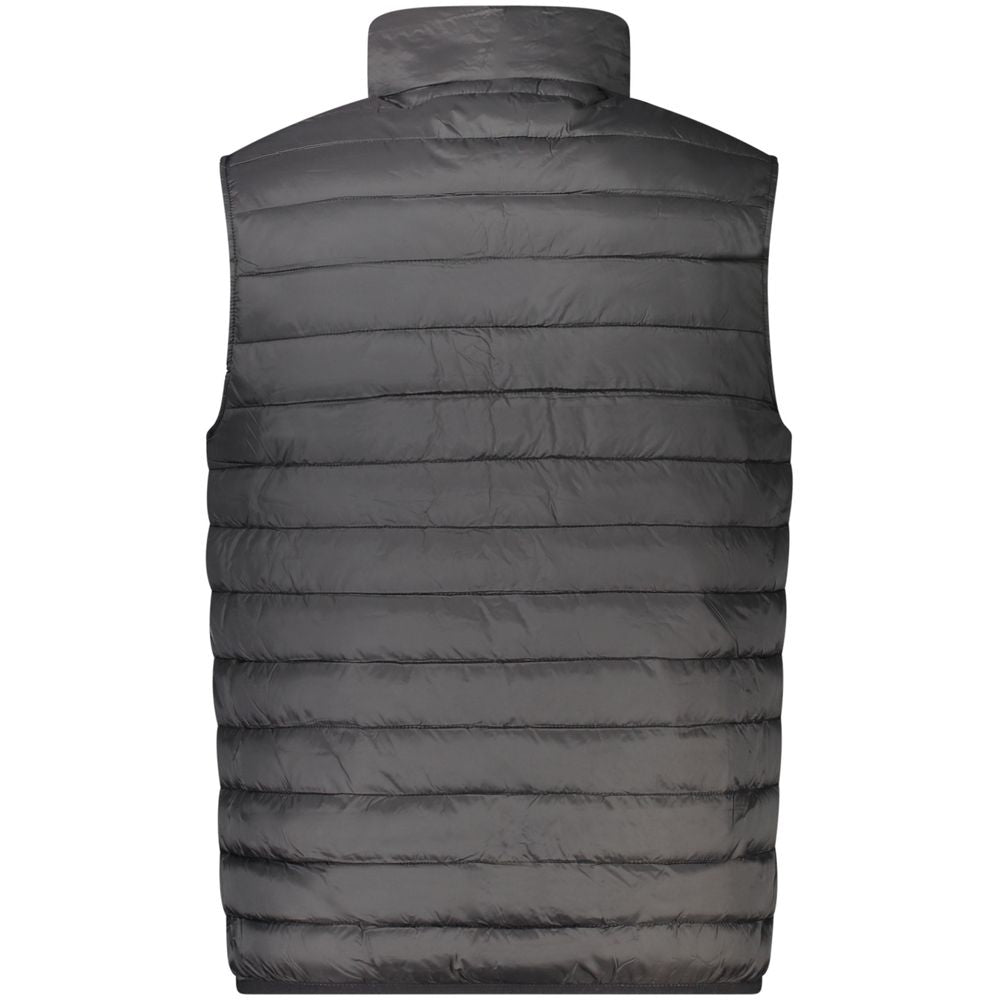 Cavalli Class Black Polyester Men Jacket - Effortless Urban Luxe