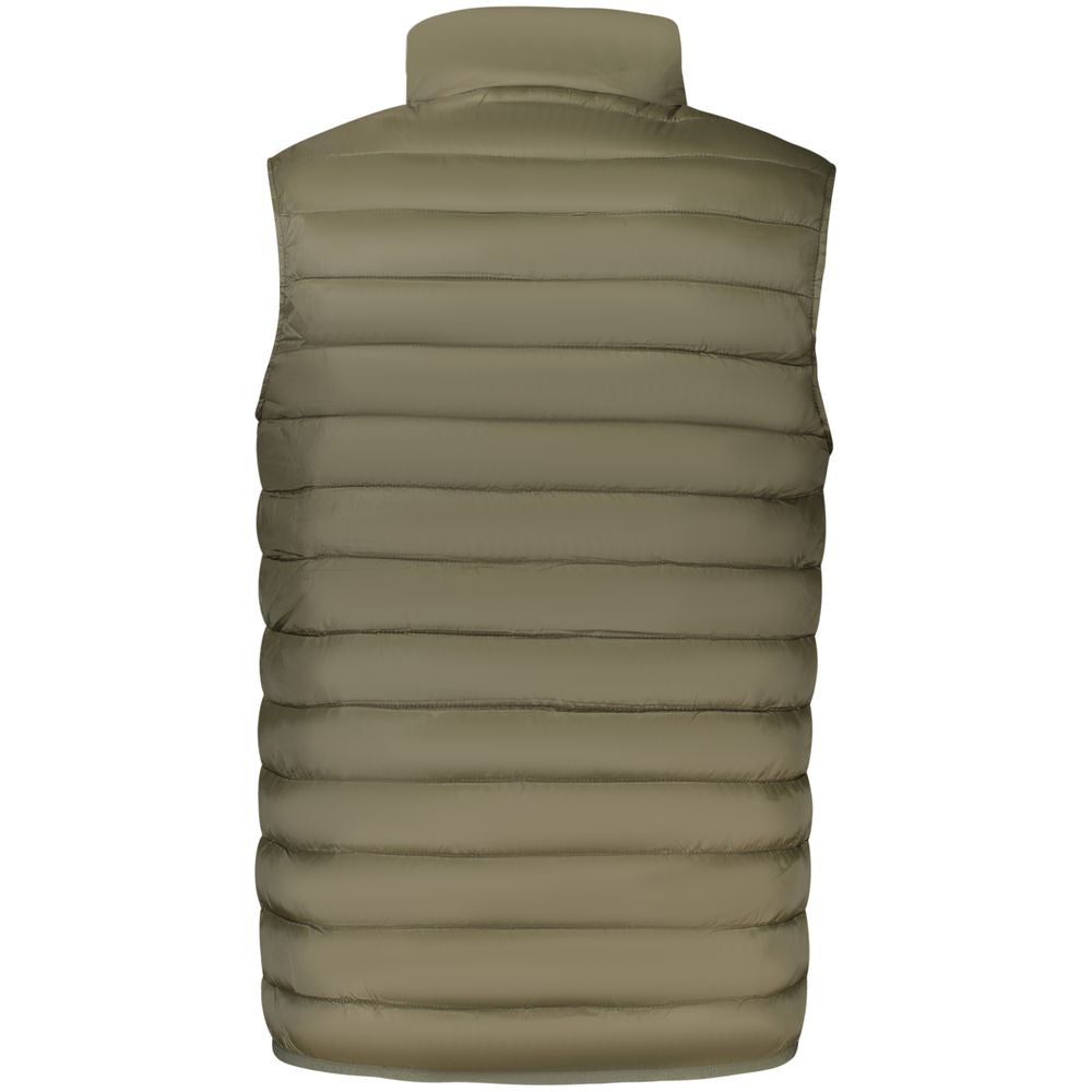 Cavalli Class Green Sleeveless Polyester Gilet Padded Jacket for Men