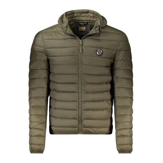 Cavalli Class Green Polyester Padded Jacket for Men