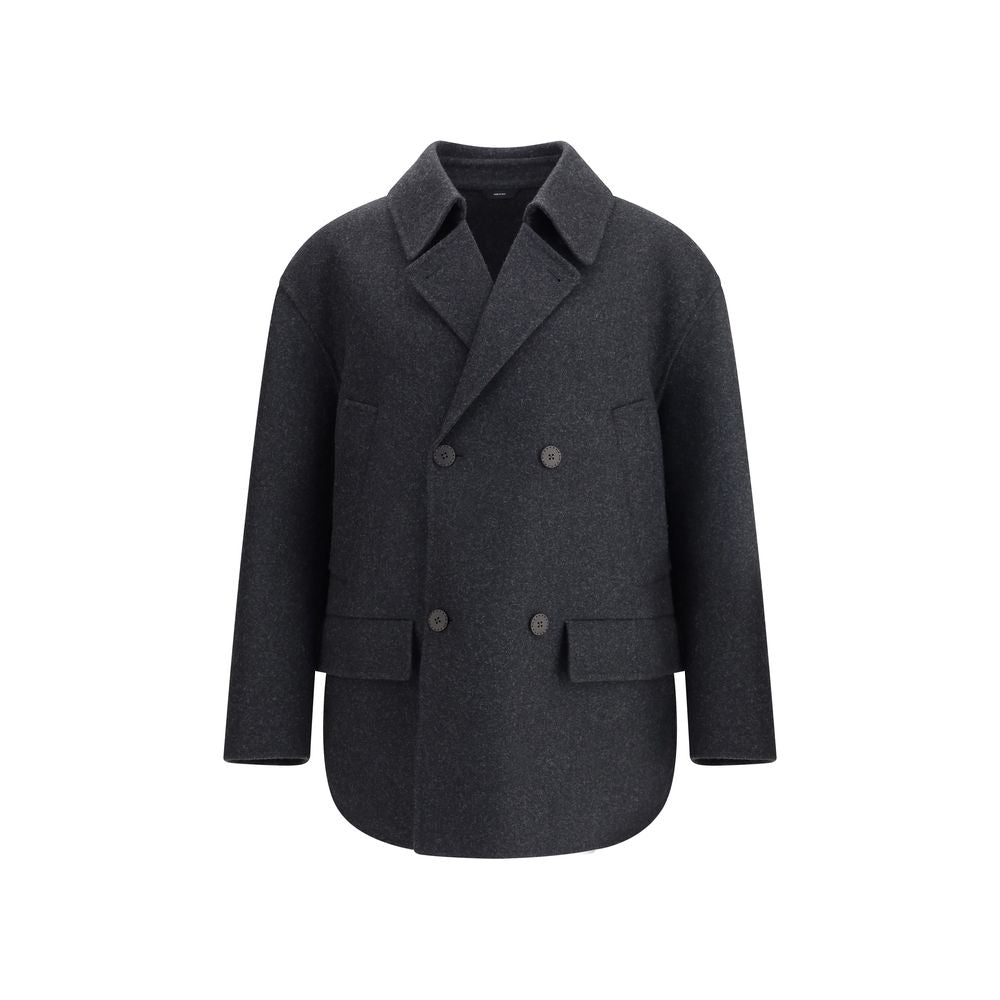 Fendi Wool Felt Double-Breasted Caban Coat
