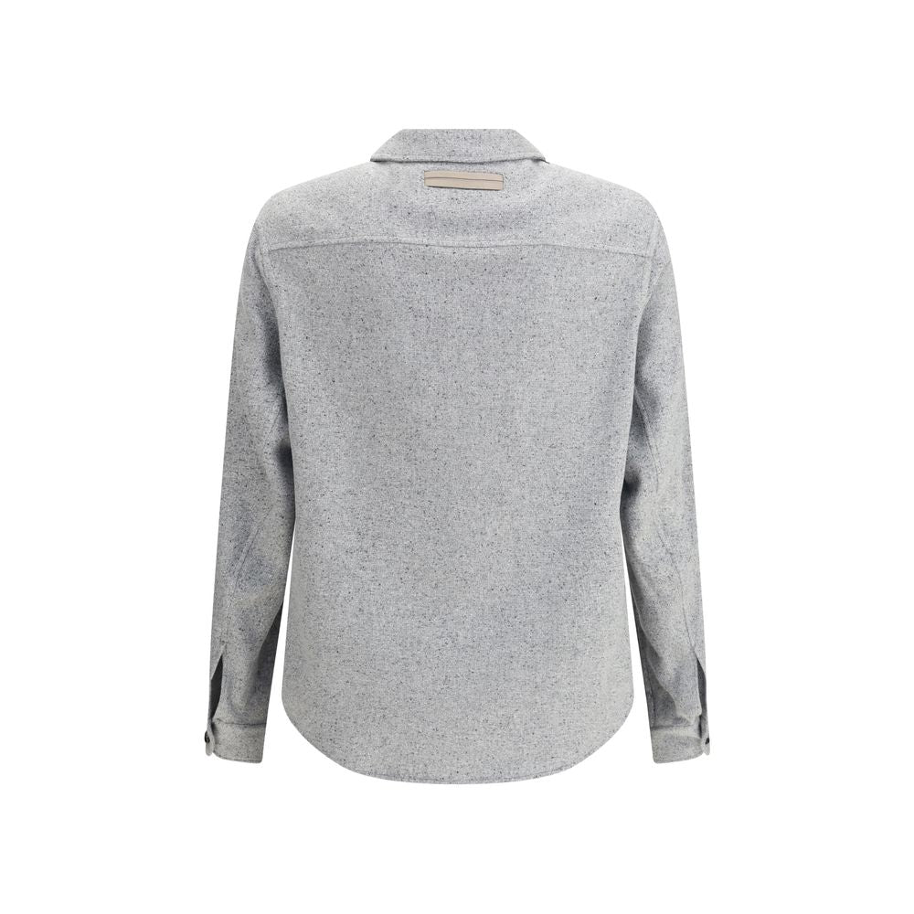 ZEGNA Button Up Shirt - Cashmere and Silk Blend