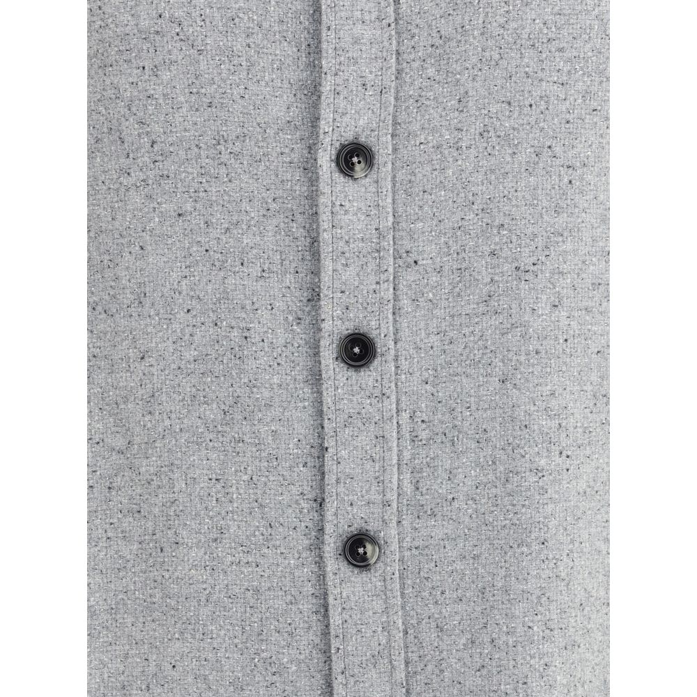 ZEGNA Button Up Shirt - Cashmere and Silk Blend