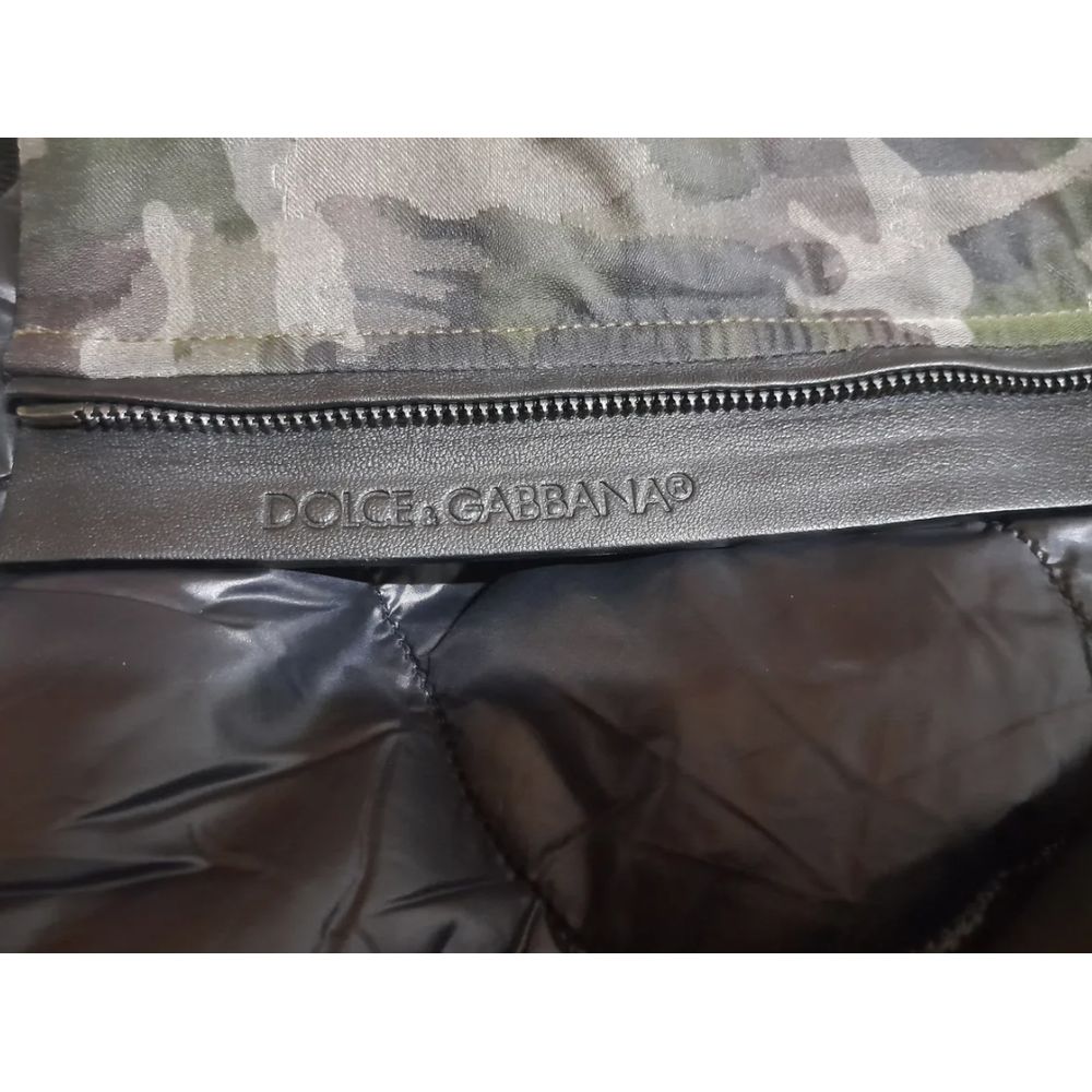 Dolce & Gabbana Camouflage Print Cotton Jacket