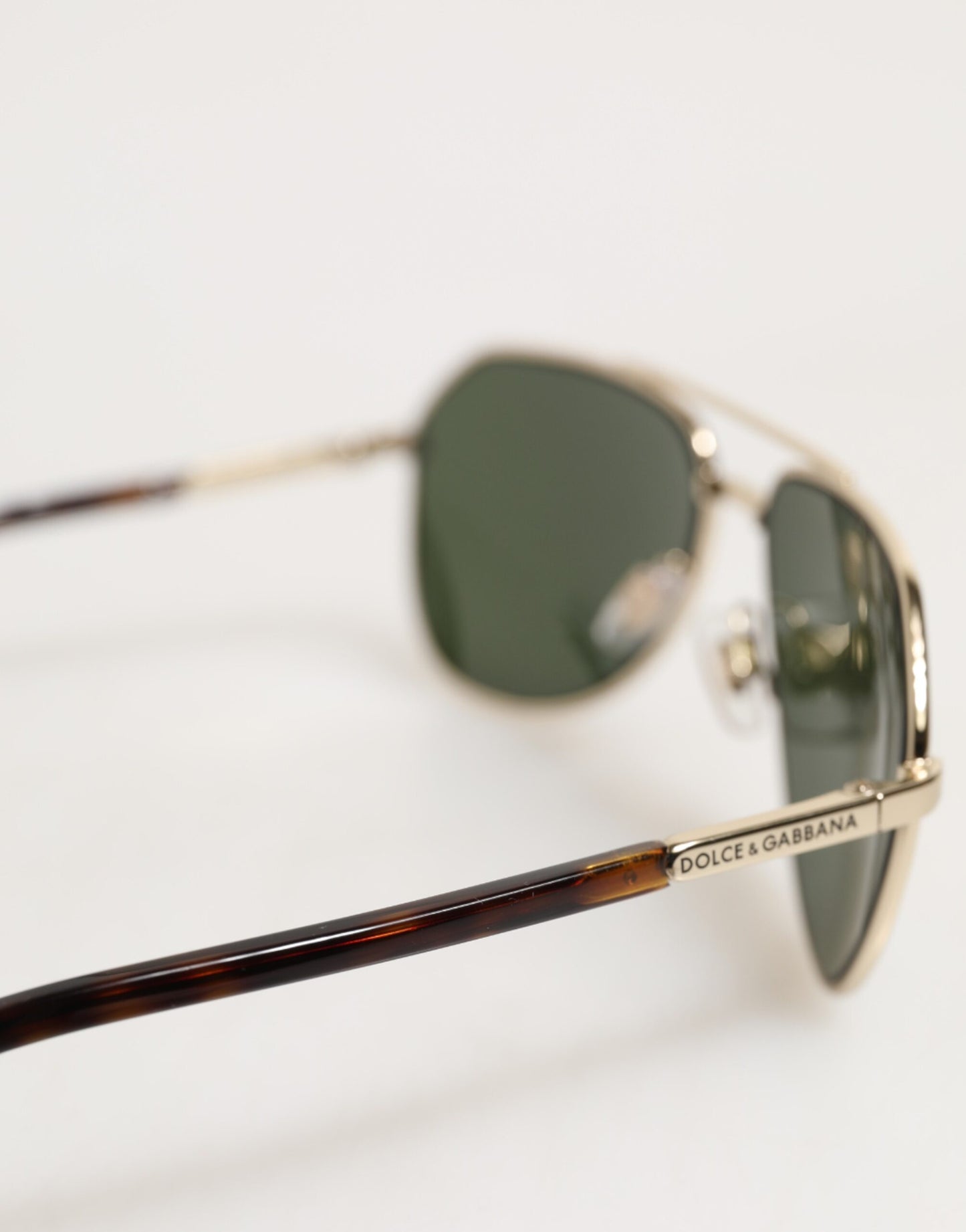 Dolce & Gabbana DG2125 Silver Frame Aviator Sunglasses