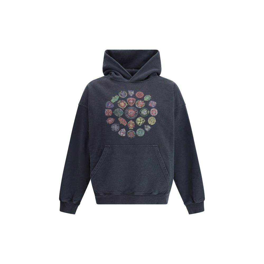 Balenciaga Black Spiral Crest Hoodie